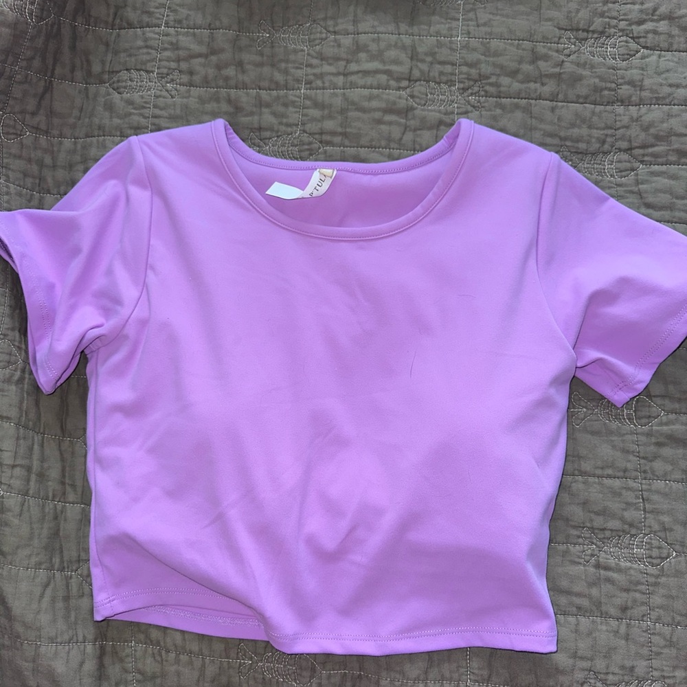 P'tula Lavender Crop Top